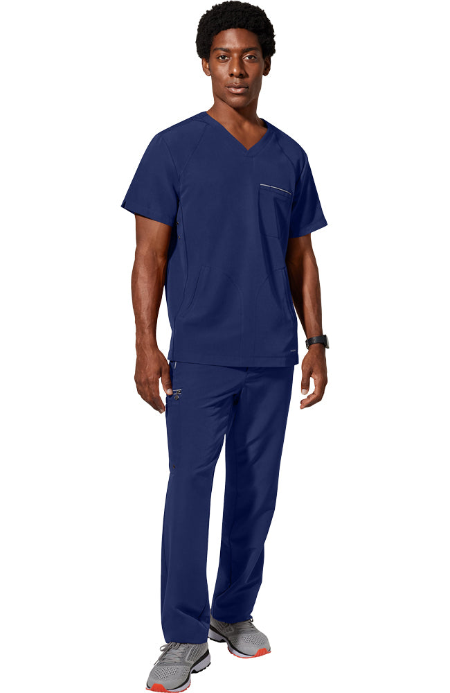 Men's Steven V-Neck Scrub Top & Noah Cargo Scrub Pant